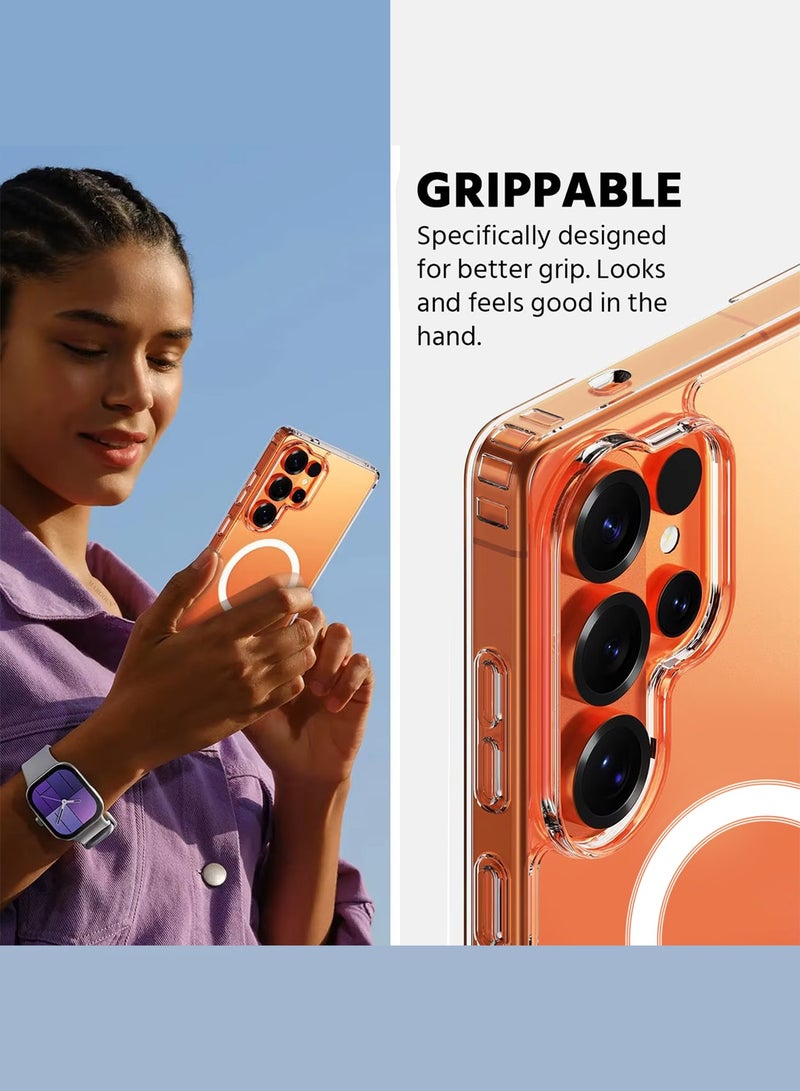 CATANES Magsafe Clear TPU Case for Samsung Galaxy S26 Ultra with Bumper Reinforced Corners -Shock Protection- Clear - Image 5